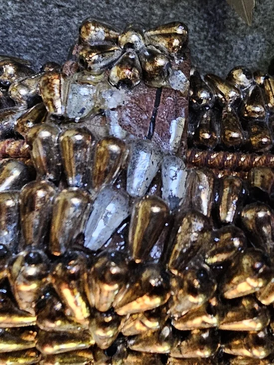 Mary Frances Owl Embellished Crossbody Purse with Dustbag - Brown & Gold - Picture 7 of 9